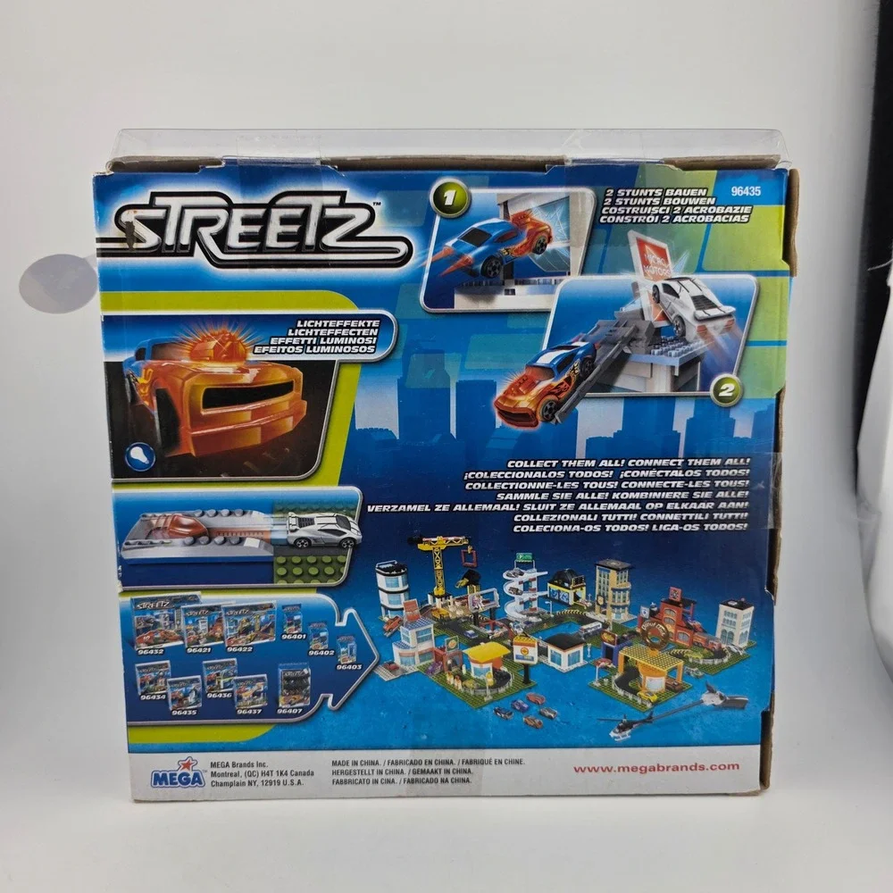 Mega Bloks Streetz Micro Motors Pizza Shop Set 57pc Blue NEW Gift Collectible